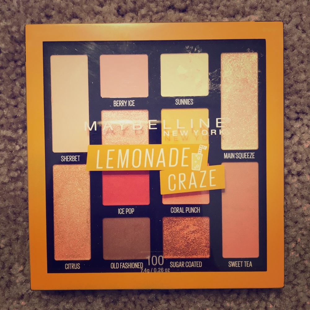 NWOT Maybelline Lemonade Craze Eyeshadow Palette